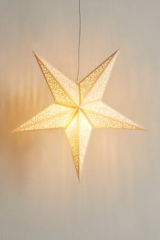 Slide View: 2: 5-Point Star Paper Lantern