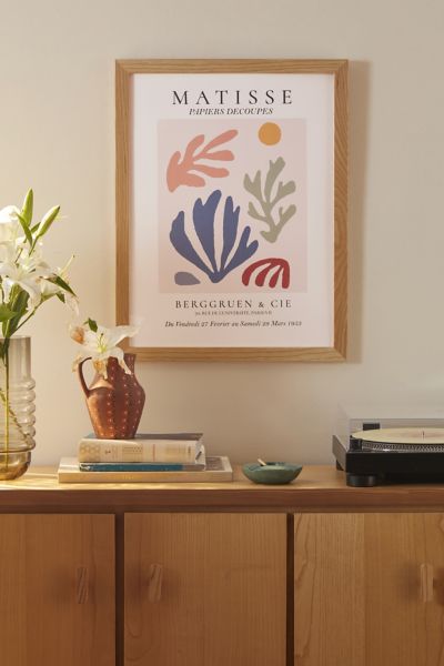 Affiche de reproduction artistique Feuille de couleur abstraite Matisse par Juli-Julia