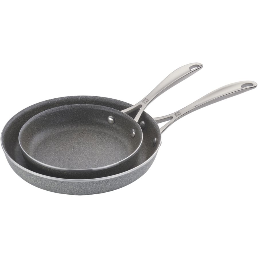 Slide View: 3: ZWILLING Vitale 2-Piece Aluminum Nonstick Speckled Fry Pan Set