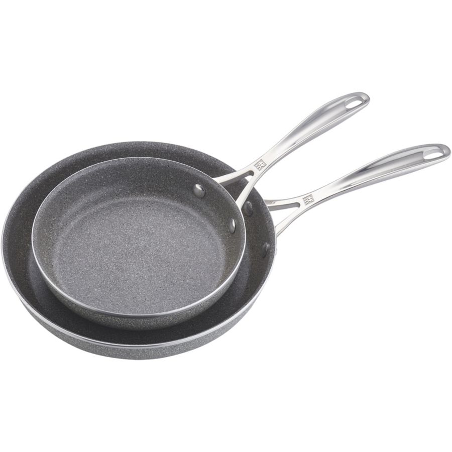 Slide View: 4: ZWILLING Vitale 2-Piece Aluminum Nonstick Speckled Fry Pan Set