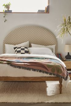 Slide View: 1: Sandra Checkered Headboard