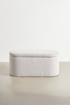 Slide View: 2: Shae Boucle Storage Bench