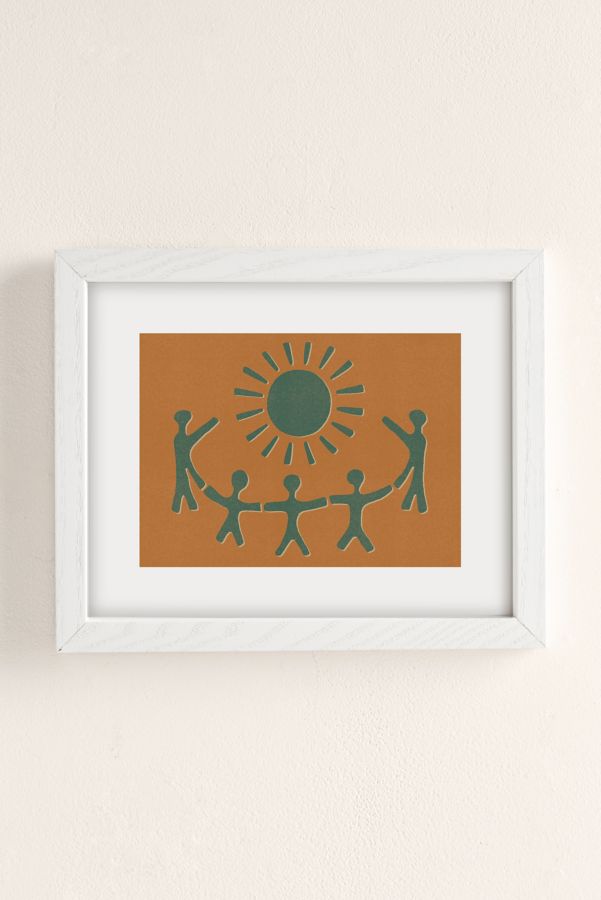 Slide View: 2: UO Home Sunny Friends Art Print