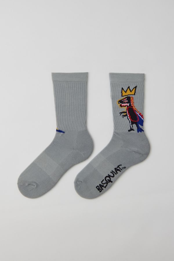 Slide View: 2: Basquiat Dino Crew Sock