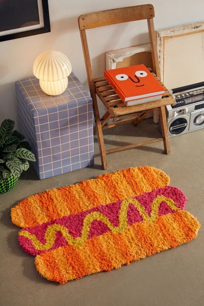 Shaped Hot Dog Rug