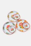 Thumbnail View 5: Puebco Unique Upcycled Enamel Floral Plate Set