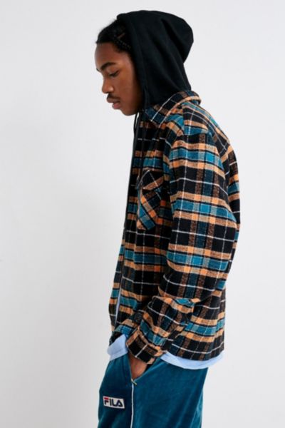 button down shirt with hoodie