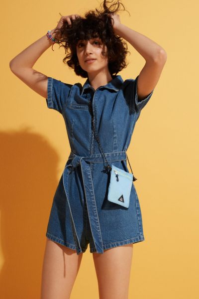 uo hello sunshine denim romper