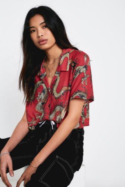 dragon print shirt