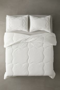 Slide View: 2: Squiggle Percale Super Puff Comforter