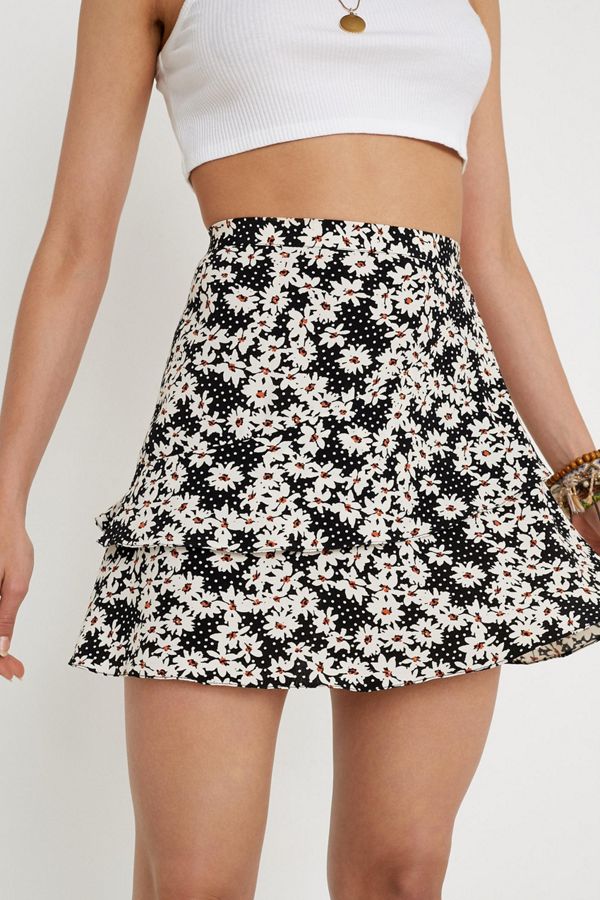 UO Daisy Ruffle Mini Skirt | Urban Outfitters
