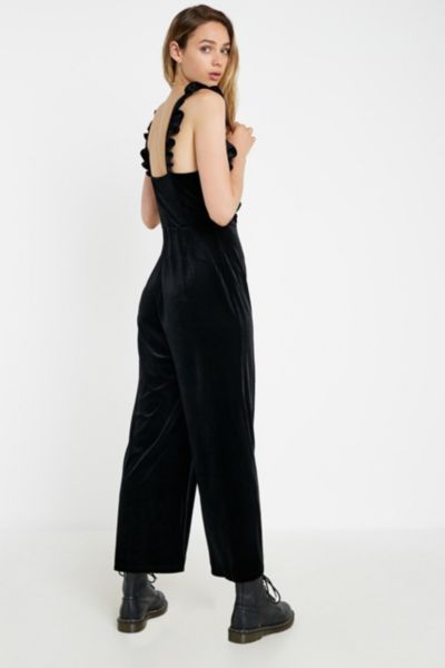 urban outfitters velvet jumpsuit