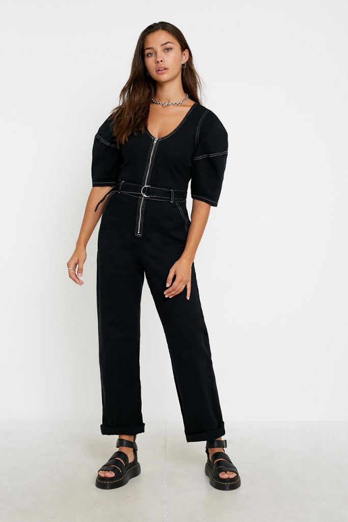BDG Chelsea Balloon Sleeve Jumpsuit Urban Outfitters