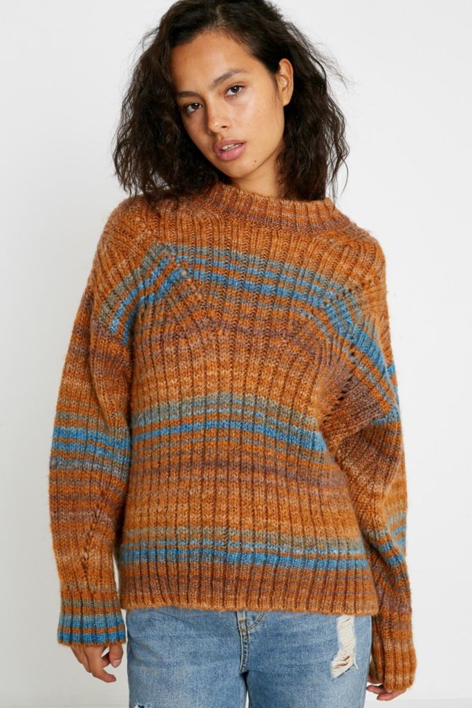 Uo Ombre Striped Sweater Urban Outfitters