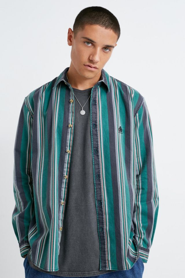 UO Multi-Stripe Twill Button-Down Shirt | Urban Outfitters