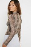 UO Snake Print Mesh Top #3