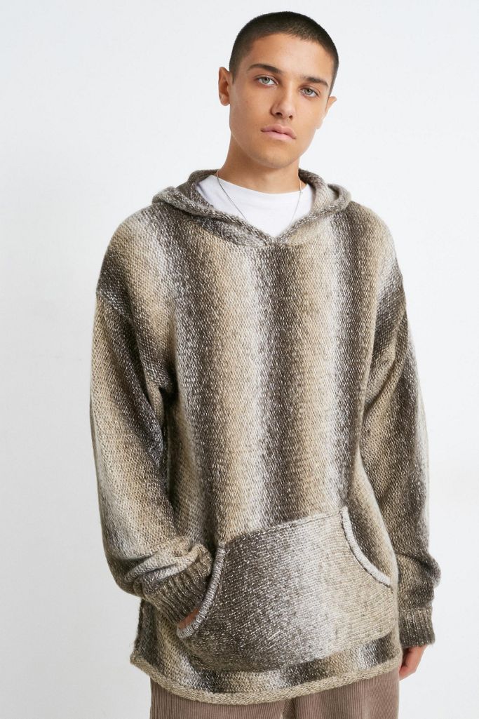 UO Ombre Knit Hoodie Sweater Urban Outfitters