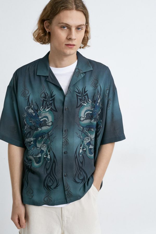 dragon button shirt