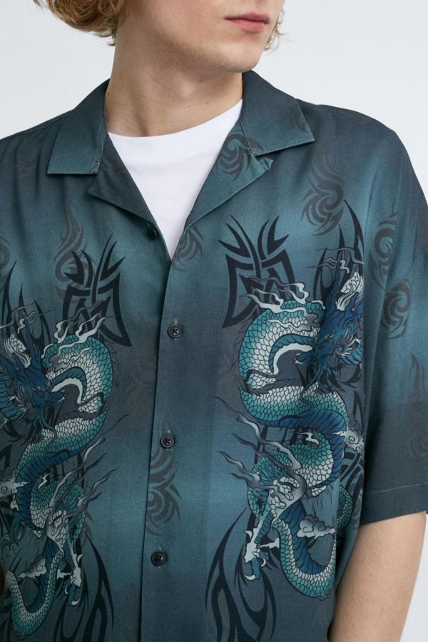 dragon button shirt