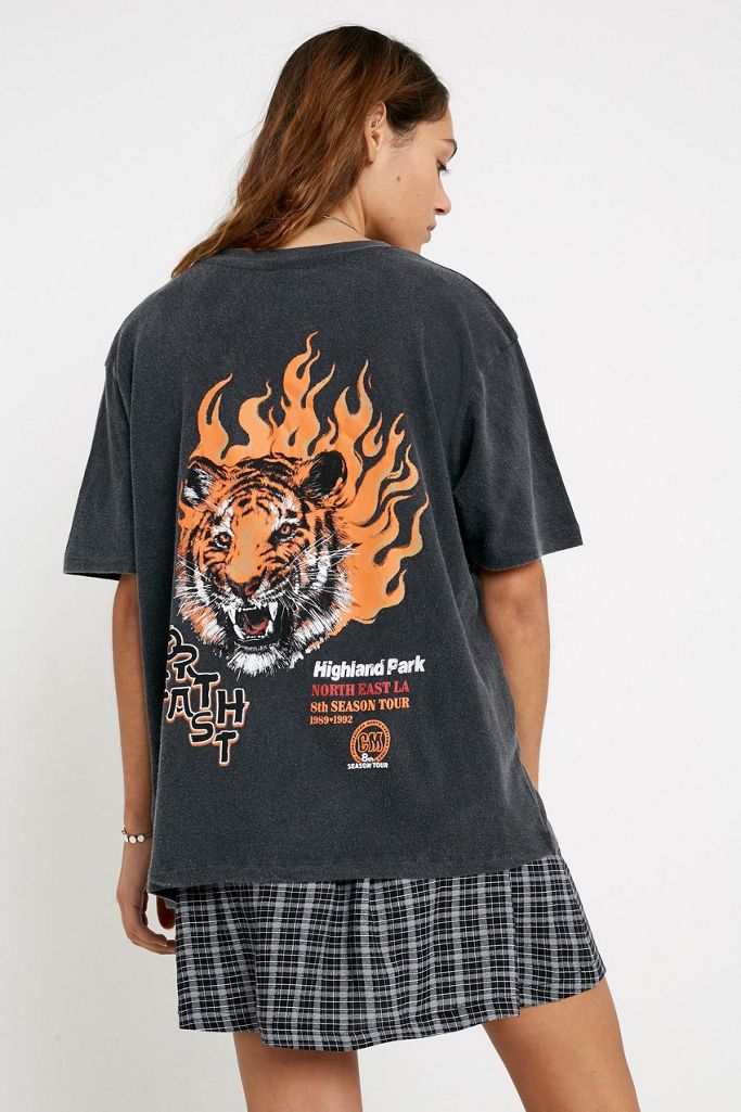 UO Tiger Flame Tee Urban Outfitters