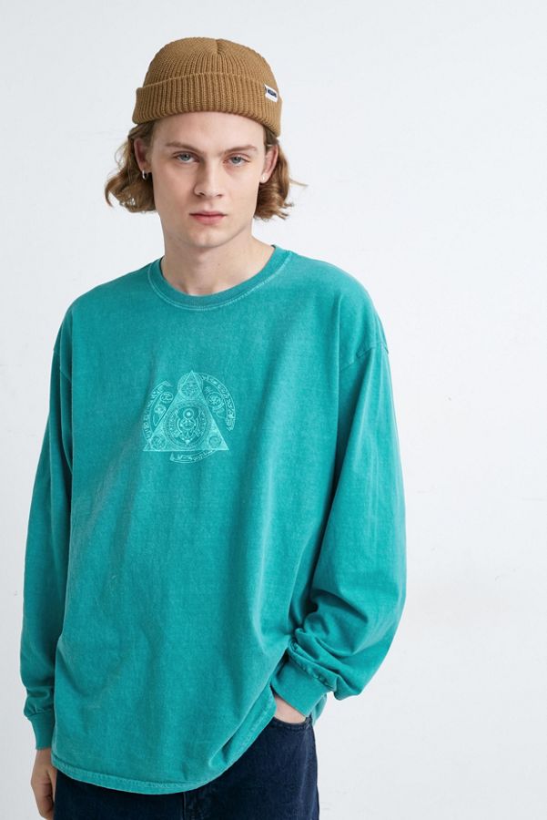 UO Odyssey Blue Long Sleeve Tee | Urban Outfitters