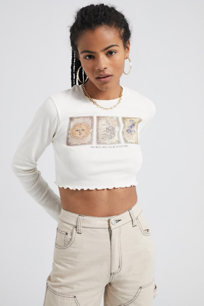 Uo Nurture Our Nature Lettuce Edge Top Urban Outfitters