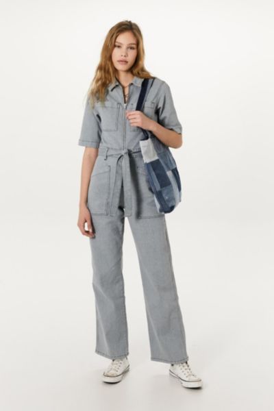 urban outfitters denim jumpsuit