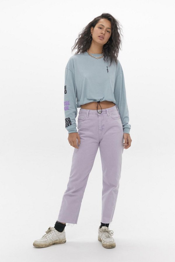 UO Los Angeles Bubble Hem Long Sleeve Tee | Urban Outfitters