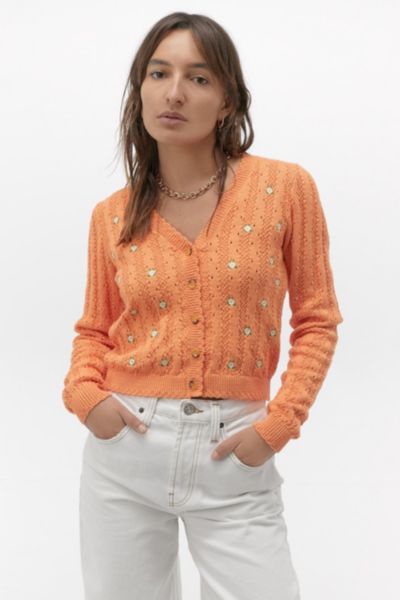 urban outfitters embroidered cardigan