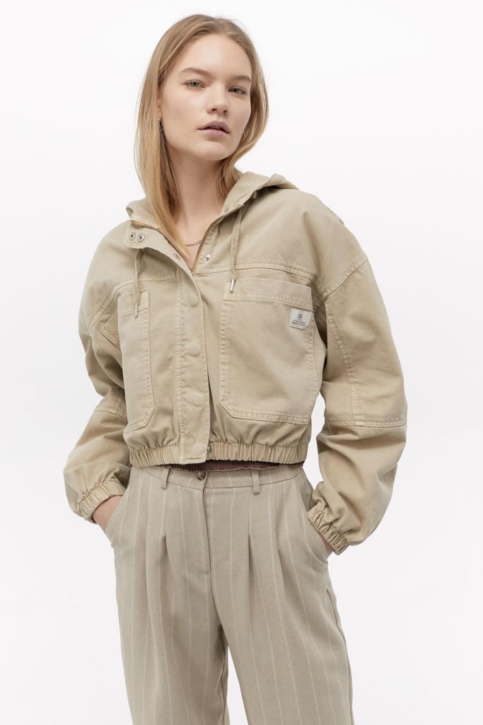 BDG Jared Unlined Cropped Hooded Jacket | Urban Outfitters