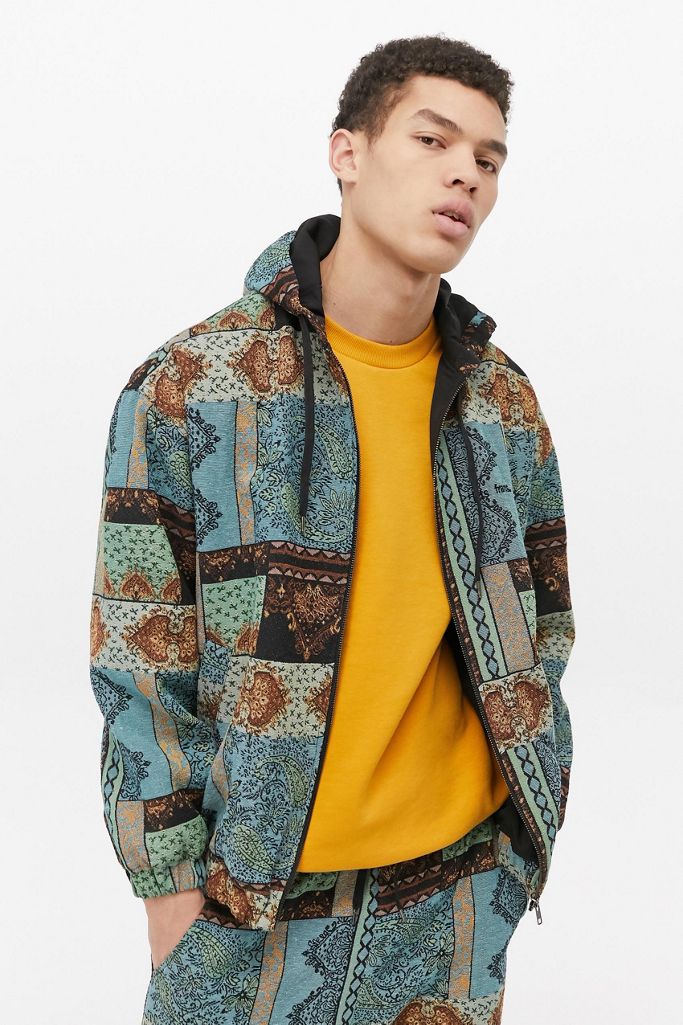 iets frans... Boarder Jacquard Hooded Jacket | Urban Outfitters