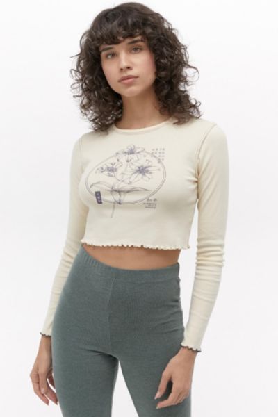 UO Lily Lettuce Edge Top | Urban Outfitters