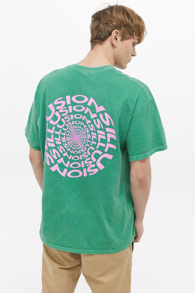 UO Illusions Green Tee | Urban Outfitters