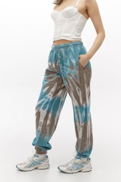 blue tie dye joggers