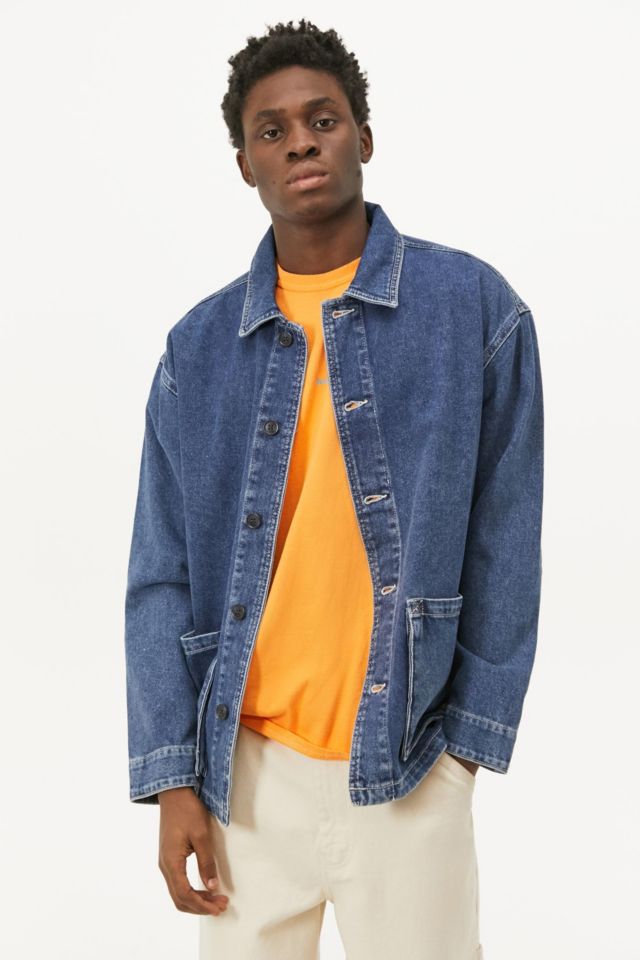 UO Blue Vintage Wash Denim Chore Jacket | Urban Outfitters