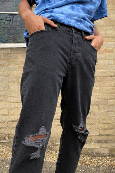ripped dad jeans