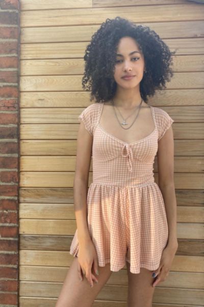 urban outfitters gingham jumpsuit