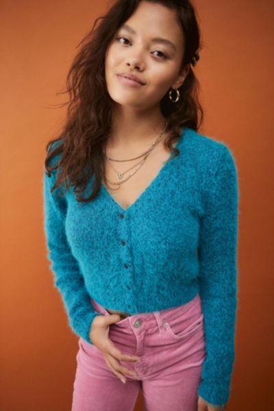 urban outfitters fluffy cardigan