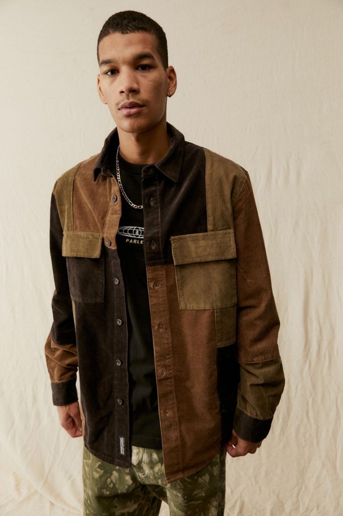 BDG Patchwork Corduroy Button-Down Shirt | Urban Outfitters