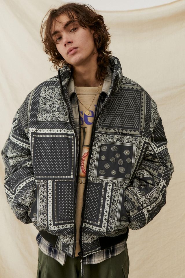 iets frans... Bandana Print Puffer Jacket Urban Outfitters