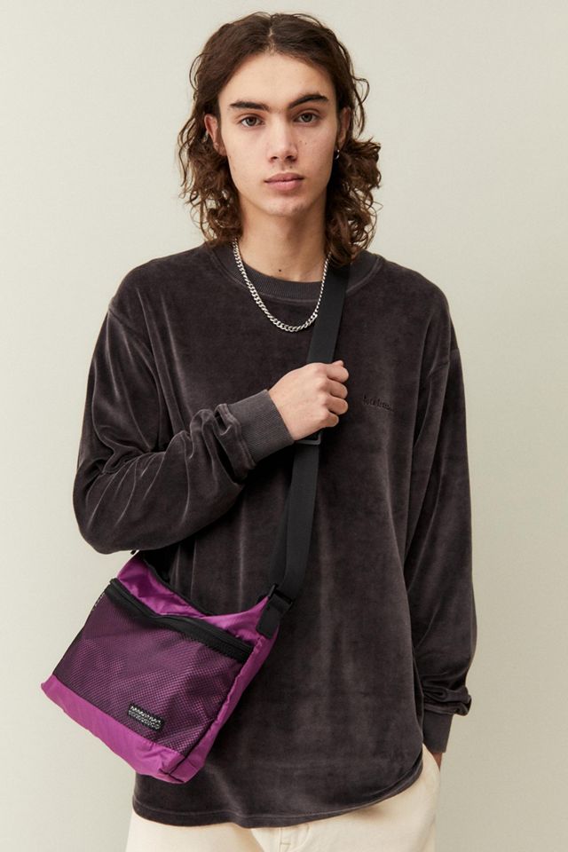 UO Purple Mesh Crossbody Messenger Bag Urban Outfitters