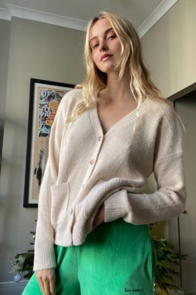 cream boyfriend cardigan