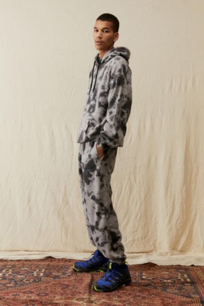 iets frans grey tie dye joggers