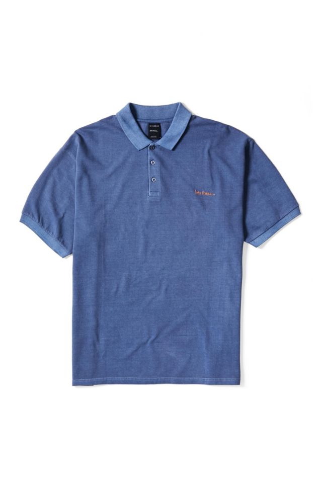 iets frans... Blue Pique Polo Shirt | Urban Outfitters