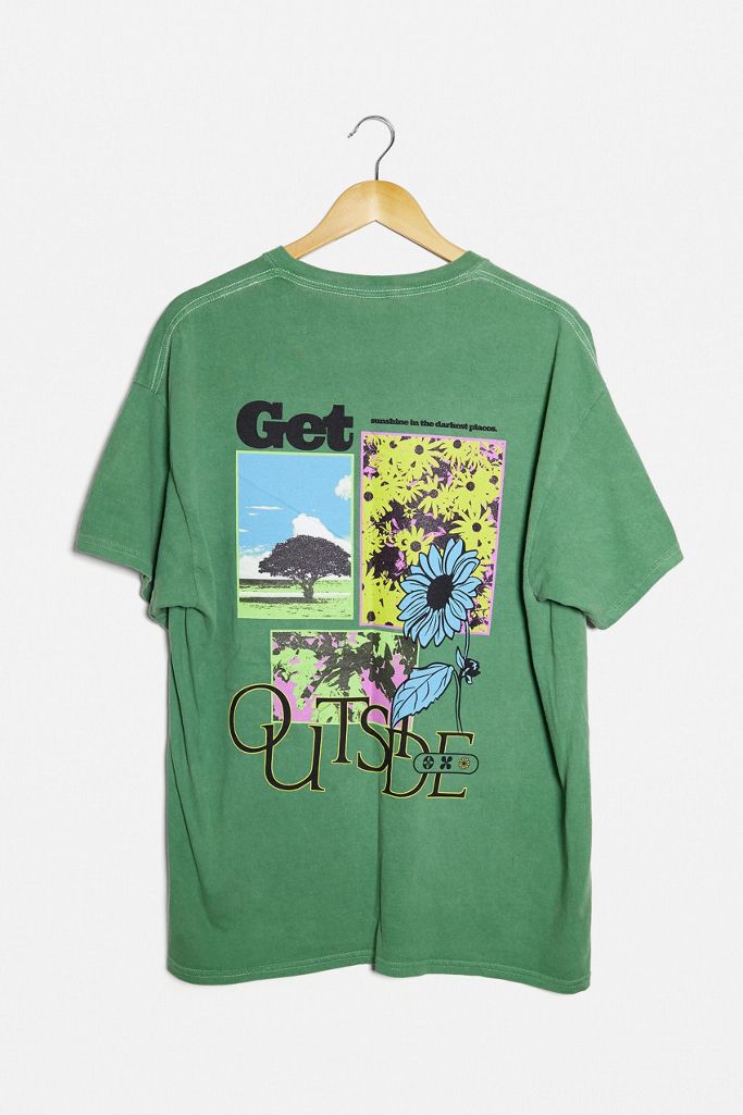 UO Green Get Outside Graphic Tee Urban Outfitters