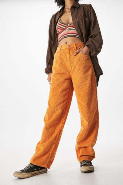 BDG Orange Corduroy Boyfriend Pant | Urban Outfitters