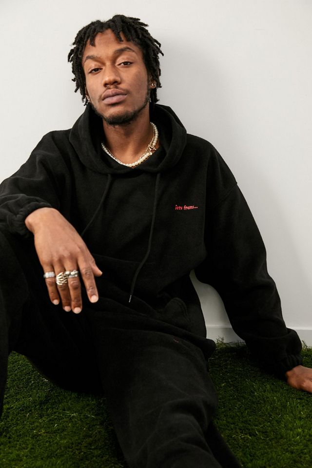 iets frans... Black Fleece Hoodie Sweatshirt | Urban Outfitters