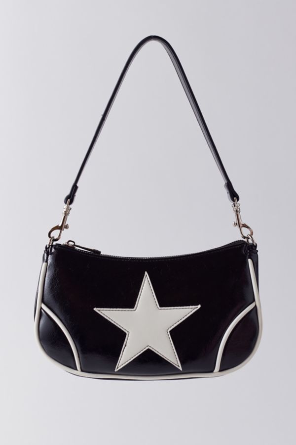 Slide View: 3: Sac Moto Daphne Star en Similicuir