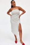 Thumbnail View 3: UO Samara Mesh Strapless Slit Midi Dress