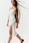 Thumbnail View 5: UO Samara Mesh Strapless Slit Midi Dress